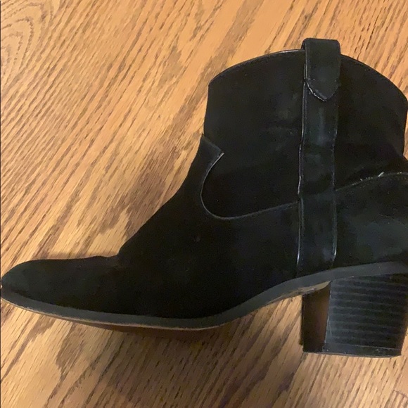 Vince Camuto Black Suede Ankle Boots - Picture 5 of 8